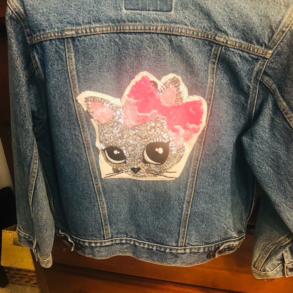 Denim jacket embellished